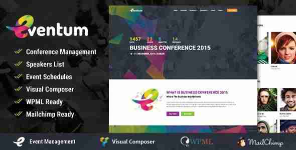 Las mejores plantillas de WordPress para eventos - Eventum