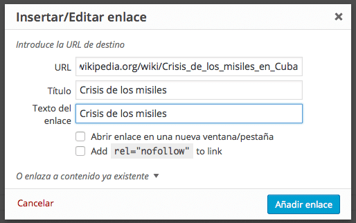 Marcar como nofollow todos los links externos de un WordPress