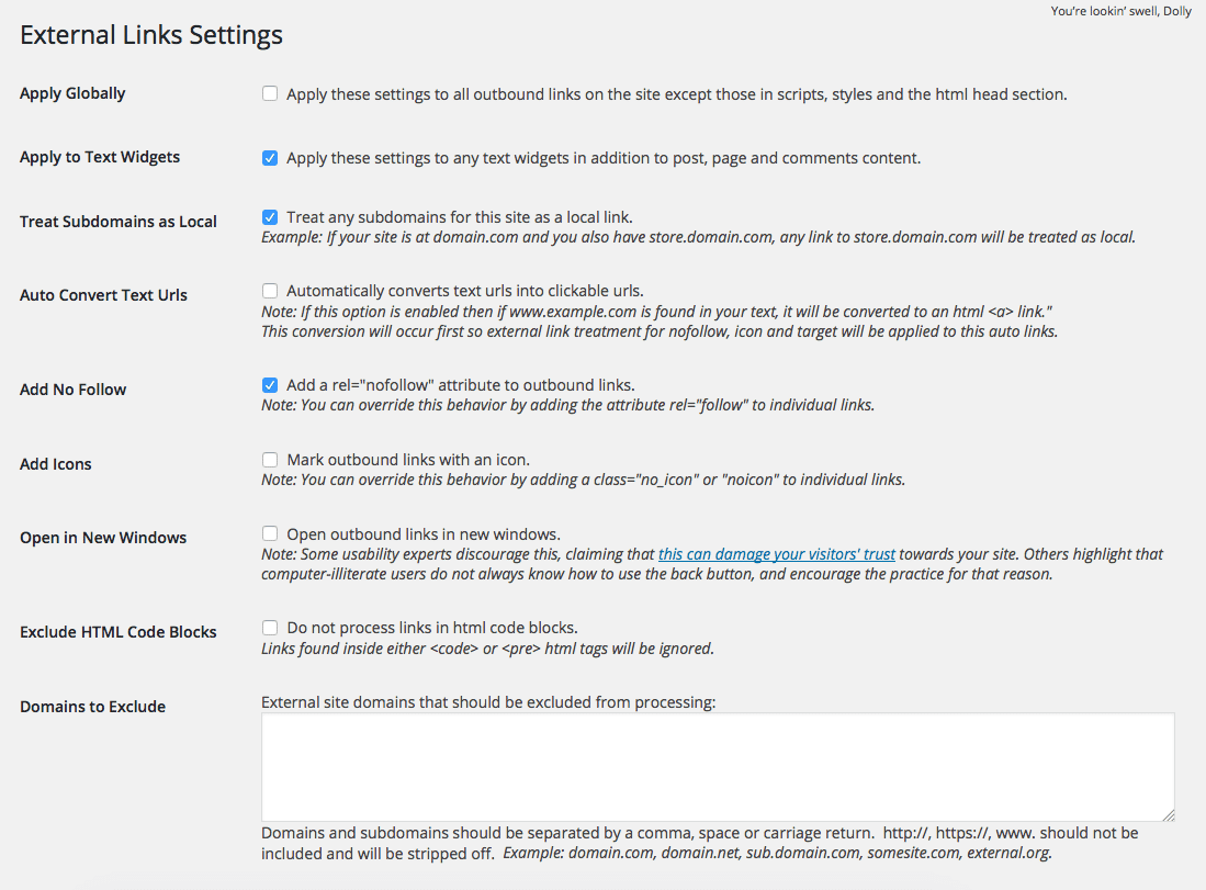 Marcar como nofollow todos los links externos de un WordPress