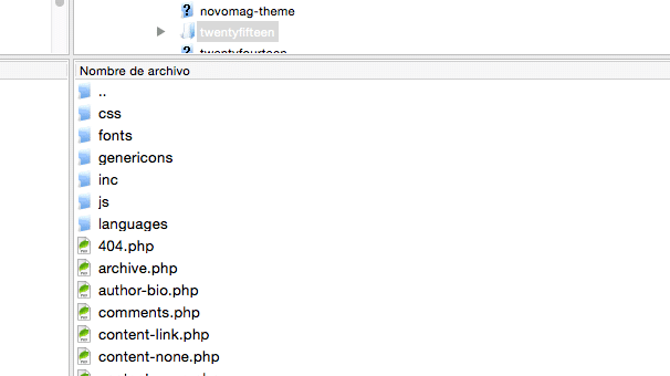 fuente de iconos - Creando carpeta fonts en el FTP