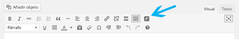 animaciones CSS en WordPress - Icono de Animate It en el editor de WordPress