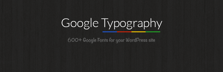 Plugins de WordPress - Google Typography