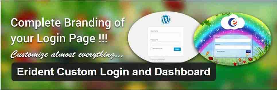 Login de WordPress - Erident Custom Login and Dashboard