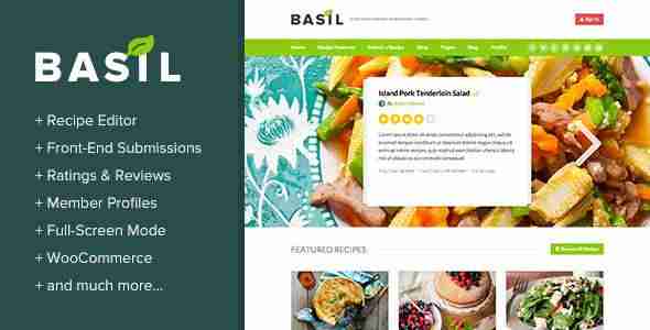 Web de recetas - Basil